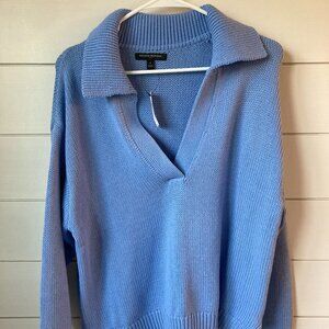 Banana Republic "Textured Johnny-Collar Sweater"
